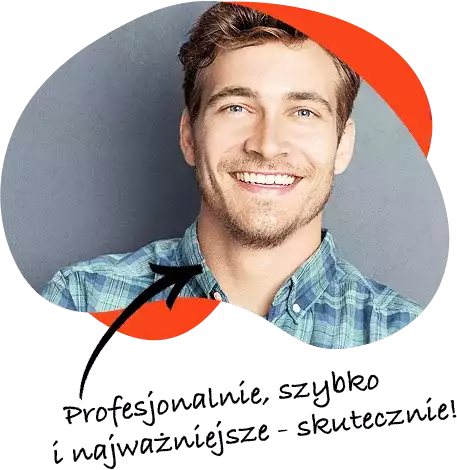 zadowolony mężczyzna z windykacji online